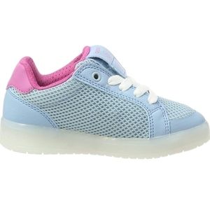 Kids Geox Kommodor Light-up Blue and Pink Shoes Sz 3.5